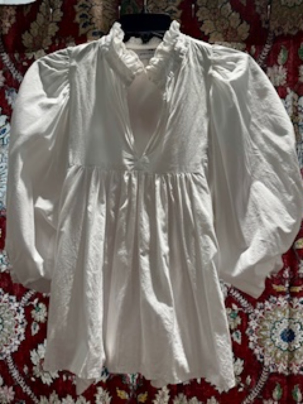 NEVER A WALLFLOWER PEASANT TOP